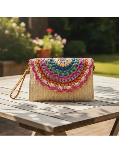 Cartera Bandolera Plana Multicolor...