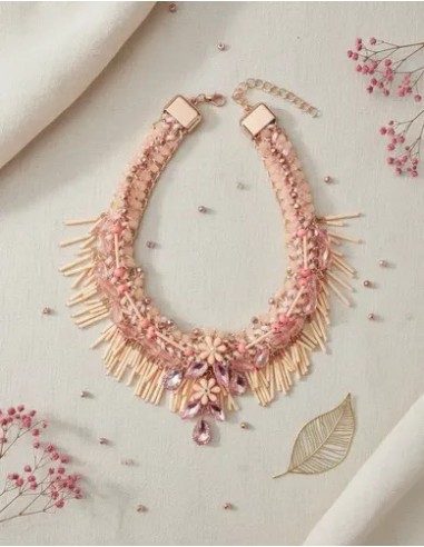 Collar Cadena Gruesa Simil Perlas...