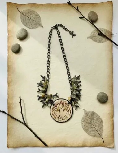 Collar Cadena Tigre Con Cristales...