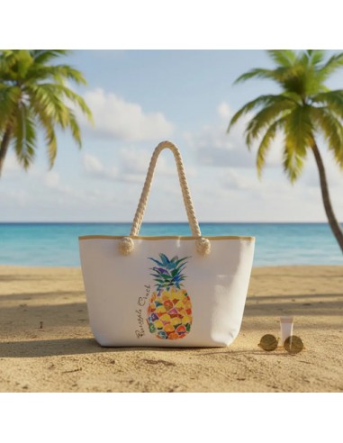 Bolso Cartera Lona Grande Playero...