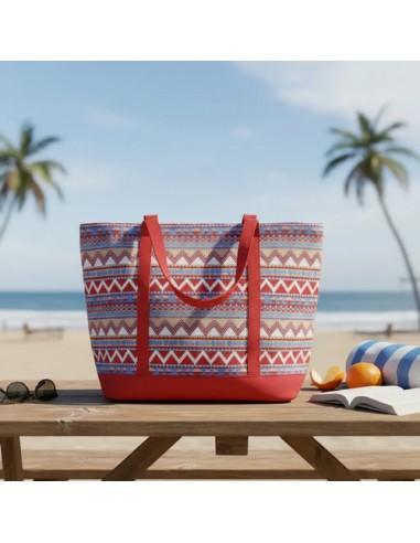 Bolso Grande De Mano Estampado Verano...