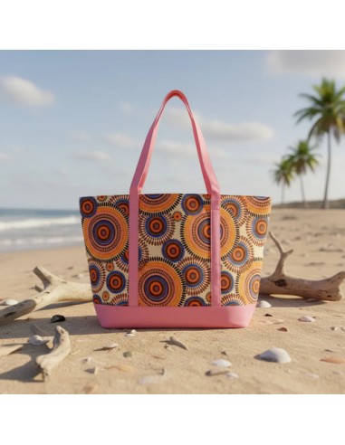 Bolso Grande De Mano Estampado Verano...