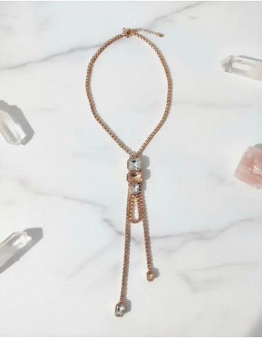 Collar Largo Metal Trenzado C/...