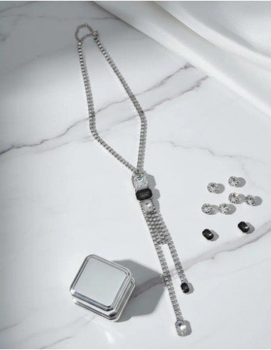 Collar Largo Metal Trenzado C/...