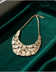 Collar Metal Tipo Piedra...