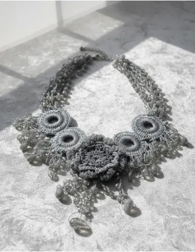 Collar Corto Gargantilla Cuentas...