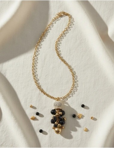 Collar Cadena Dije Strass Con Simil...