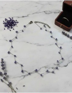 Collar Fino Corto Metal Con...