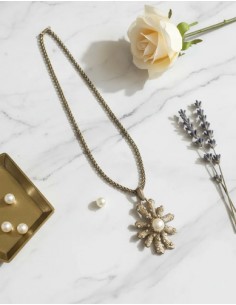 Collar Metal Colgante Con...