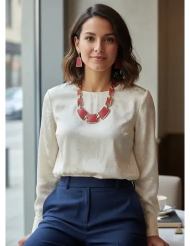 Conjunto Collar Aros De Eslabones Con...