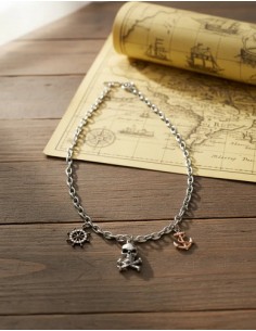 Collar Largo Metal Dijes...