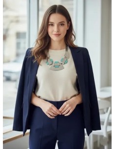 Collar Metal Geometrico Con... 2