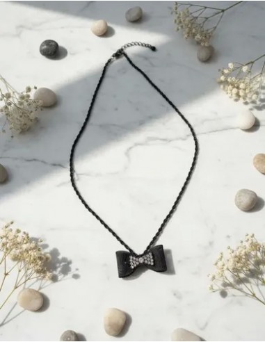 Collar Largo Metal Dije Lazo Con...