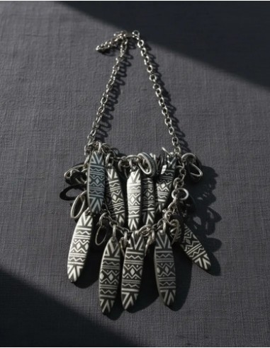 Collar Cadena Corto C/ Colgantes De...