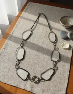 Collar Largo Cinta Óvalos...