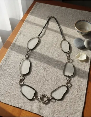 Collar Largo Cinta Óvalos...