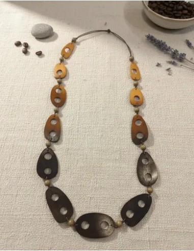 Collar Largo Figuras Planas Con...
