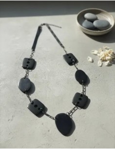 Collar Largo Madera Con...