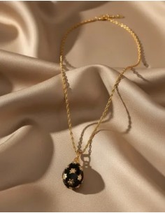 Collar Metal Largo Con Dije...