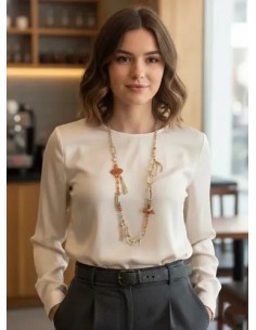 Collar Metal Largo Con... 2
