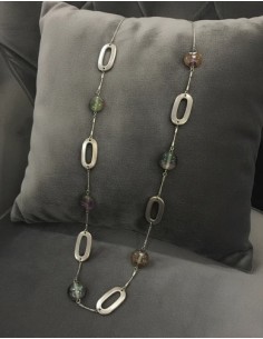 Collar Largo Con Cristales...