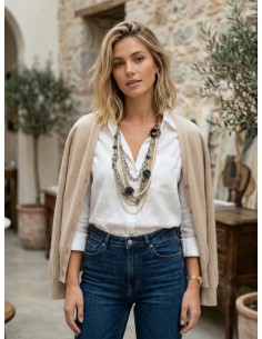 Collar Largo De Cadenas Con... 2
