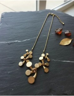 Collar Metal Dije Ramas Con...