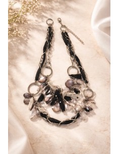Collar Corto Con Cristales...