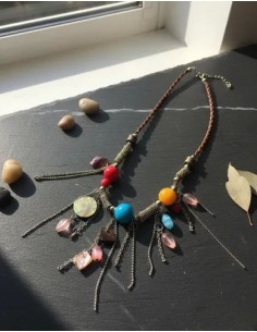 Collar Cordón Con Simil...