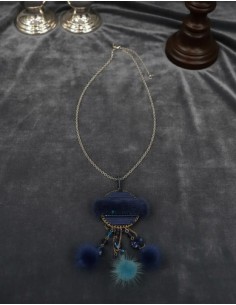 Collar Largo De Metal Con...