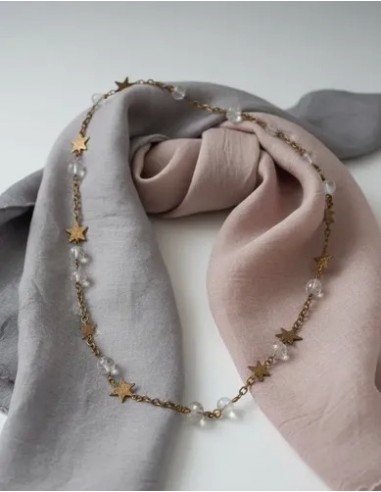 Collar Metal Largo Estrella Simil...