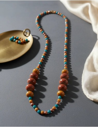 Collar Largo Con Simil Perlas De...