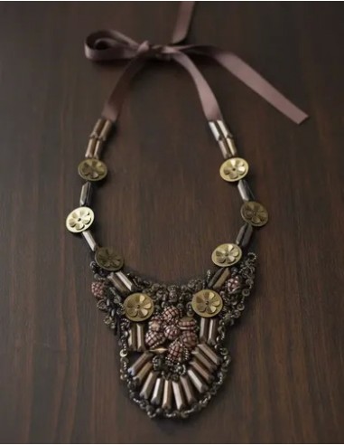 Collar Plastico Con Cinta Tela...