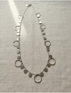 Collar Metalico Largo De...