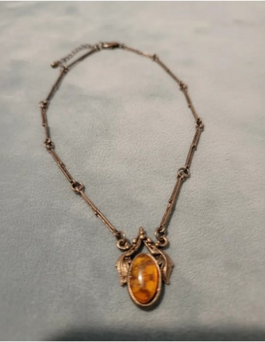 Collar Corto Metal Dije Cristal Simil...