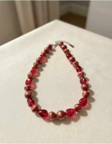 Collar Corto C/ Simil Perlas Y...