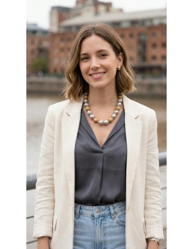 Collar Corto De Simil Perlas Con...