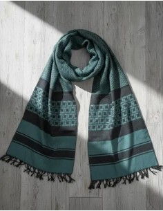 Bufanda Pashmina Con Rayas... 2
