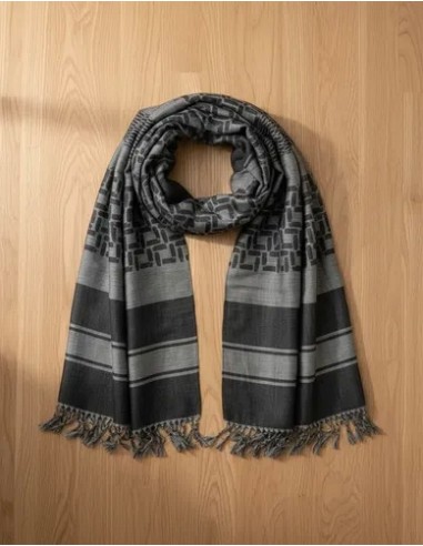 Bufanda Pashmina Con Rayas Italiana...