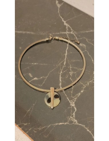 Collar Choker Rígido Torque Vintage...