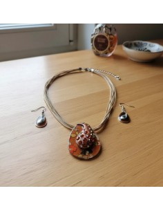 Set Collar Y Aros Dije Gota... 2