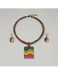 Conjunto Collar Y Aros Dije...