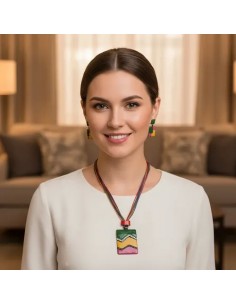 Conjunto Collar Y Aros Dije... 2