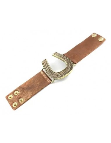 Brazalete Pulsera Herraje Con Strass...