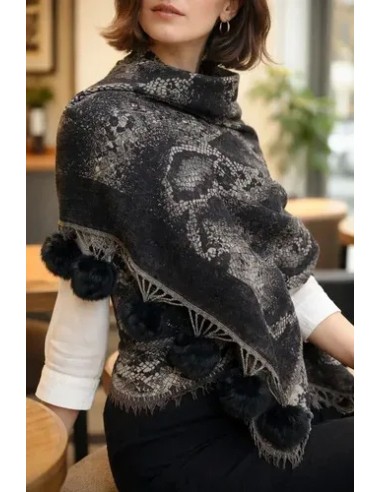 Pashmina Bufandon Pura Lana Estampada...