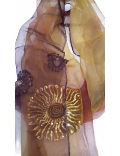 Chal Organza Fiesta Bordado... 2