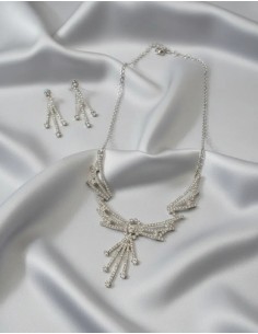 Juego Aros Y Collar Moño... 2