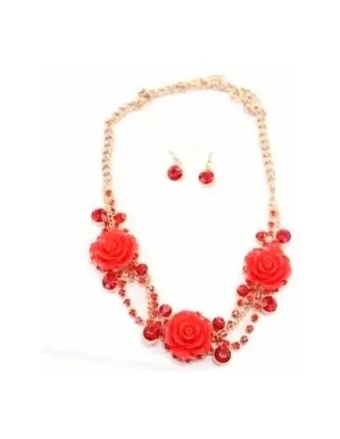 Juego De Collar Y Par De Aros De La...