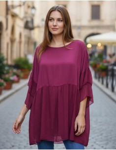 Blusa Bordo Oversize...