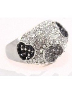 ANILLO CORAZONES CON STRAS
